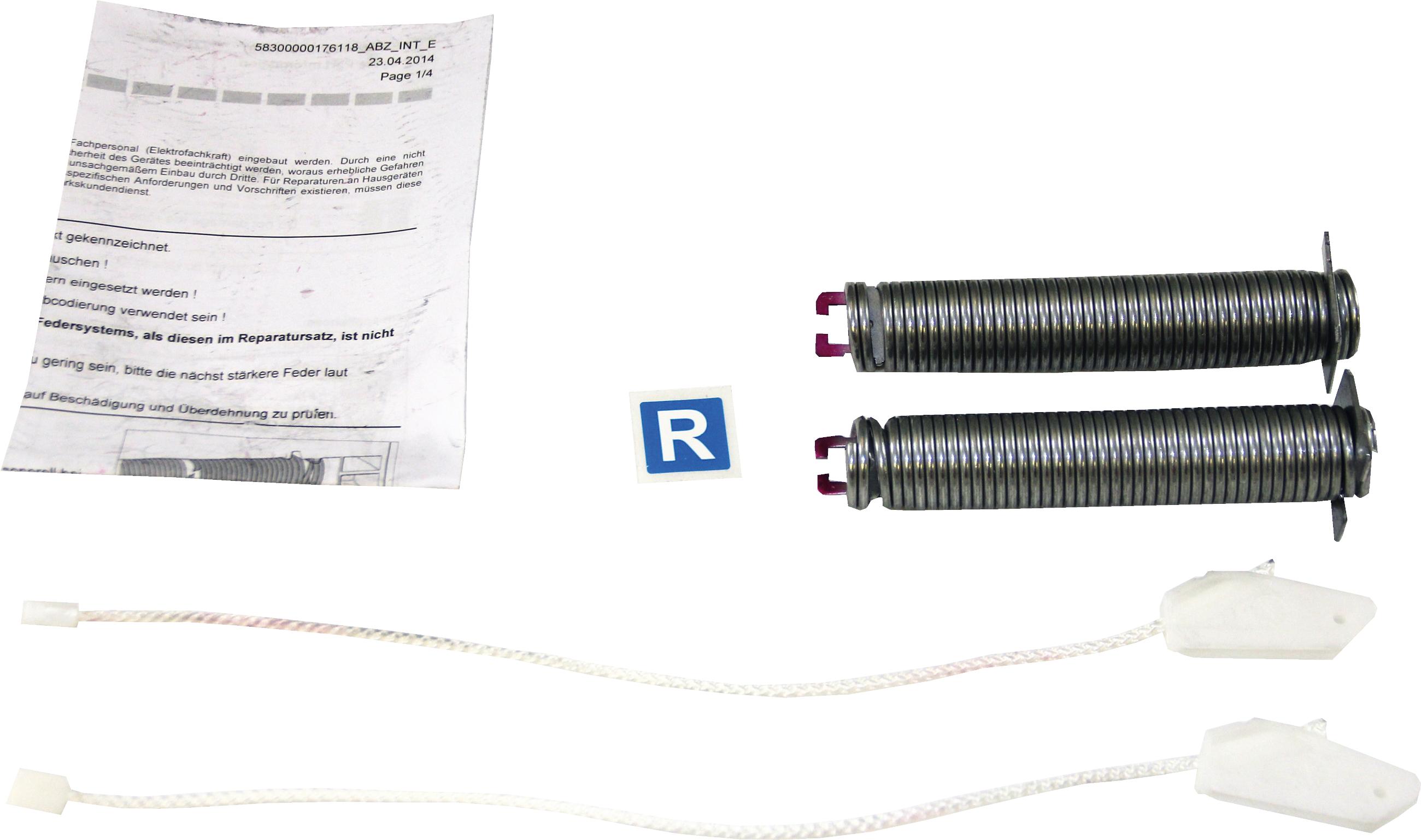 Reparatursatz Feder Geschirrspüler 00754873